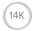 14K White Gold