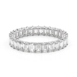 5.5ct Emerald U Prong Eternity