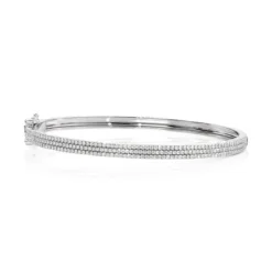 3 Row Pave Bangle