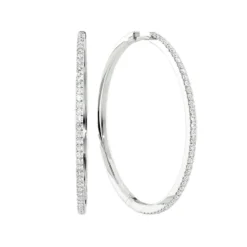 40mm Pave Hoops