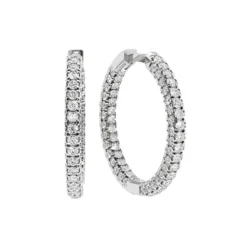 20mm 3D Pave Hoops