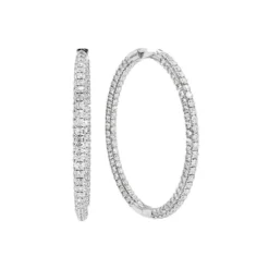 30mm 3D Pave Hoops