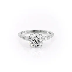 The Pave Liv Set With A 1.0 Carat