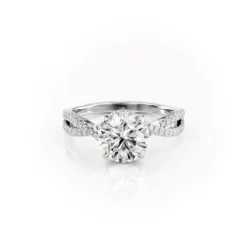 The Angelina Set Moissanite With A 1.0 Carat