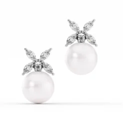 Clover Pearl Studs