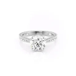 The Elizabeth Set Moissanite With A 1.0 Carat