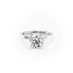 The Pave Eleanor Set Moissanite With A 1.0 Carat