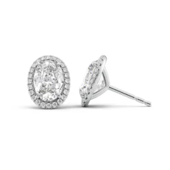 Halo Stud Earrings Set