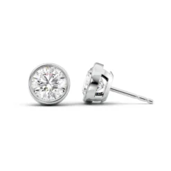 Bezel Stud Earrings Set