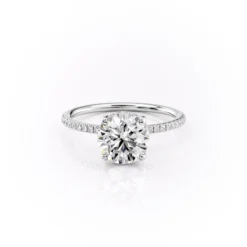 The Pave Sarah Set With A 1.0 Carat