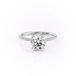 The Pave Margot Set Moissanite With A 1.5 Carat