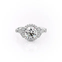 The Halo Stephanie Set With A 3.0 Carat