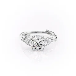 The Three Stone Twig Set Moissanite With A 1.0 Carat