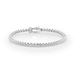 Beaded Bezel Tennis Bracelet