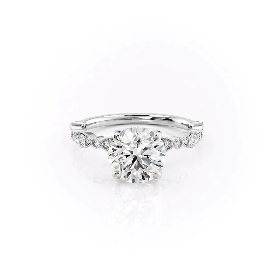 Keyzar · The Jasmine Set With A 1 Carat Round Moissanite