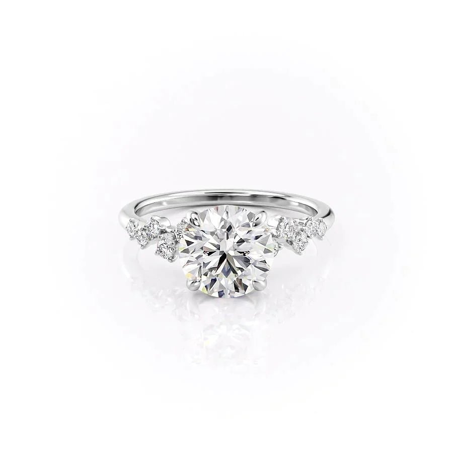 Keyzar · The Mia Set With A 1 Carat Round Moissanite