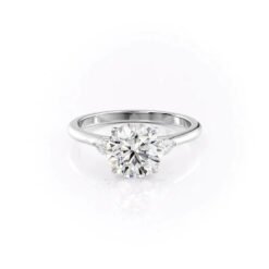 Keyzar · The Pears Liv Set With A 1 Carat Round Lab Diamond