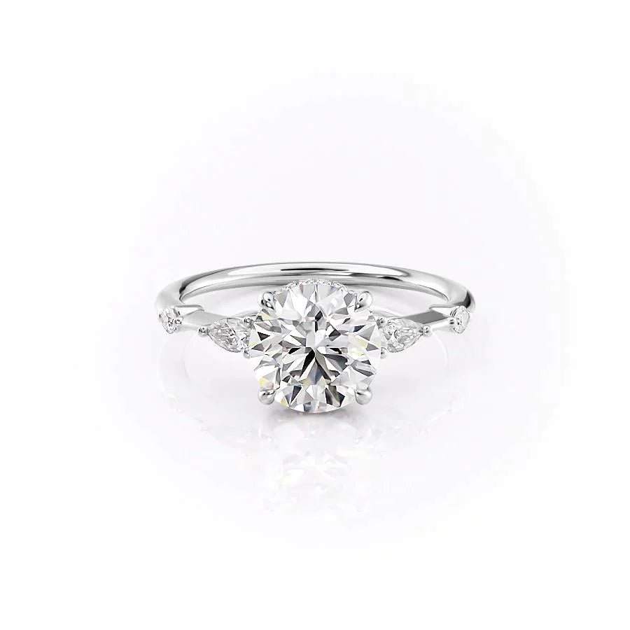Keyzar · The Naomi Set With A 1 Carat Round Moissanite
