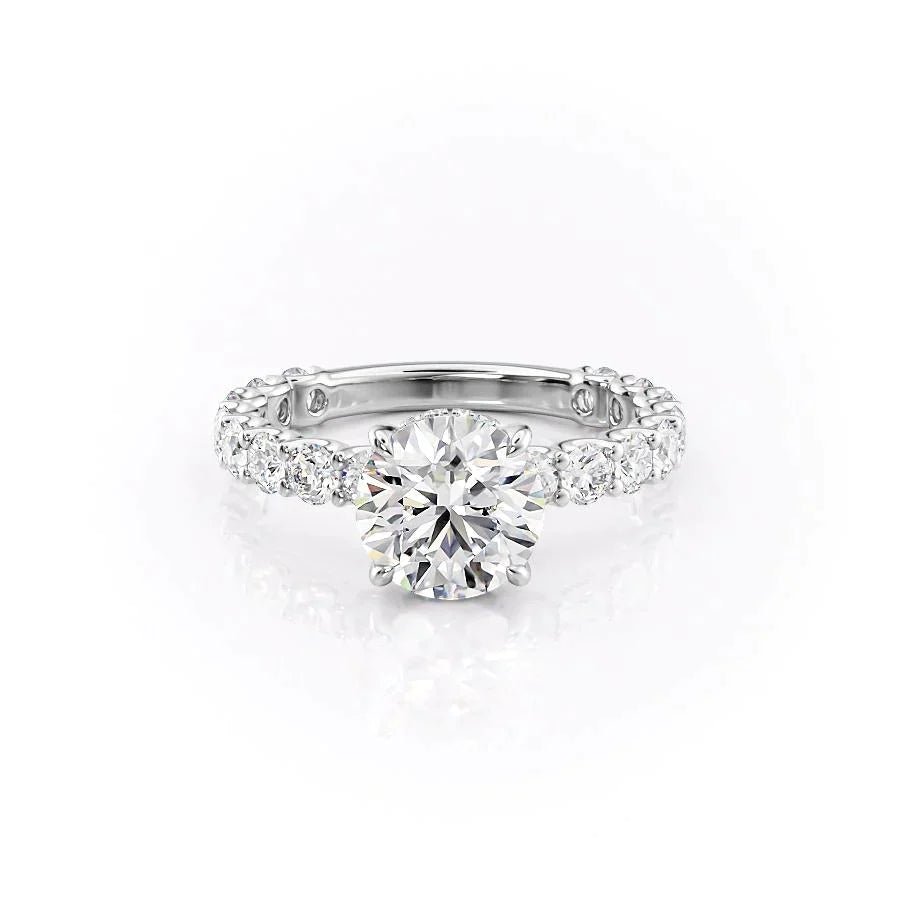 Keyzar · The Adelle Set With A 1 Carat Round Moissanite