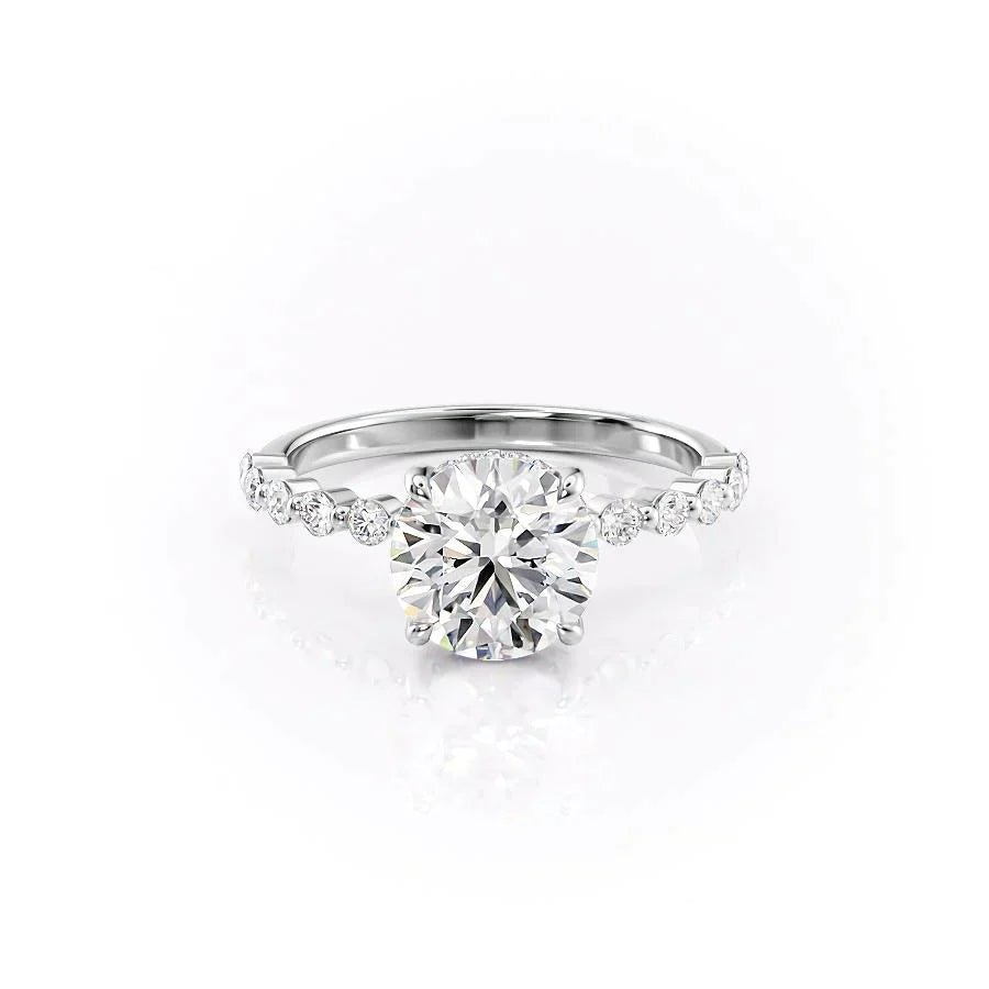 Keyzar · The Khloe Set With A 1 Carat Round Moissanite
