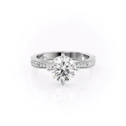 The Rebecca Set Moissanite With A 1.0 Carat