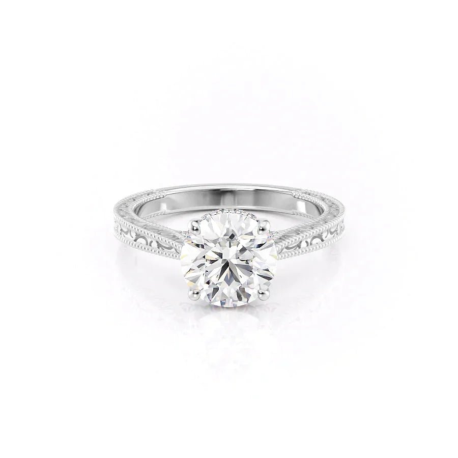 Keyzar · The Elizabeth Set With A 1 Carat Round Moissanite