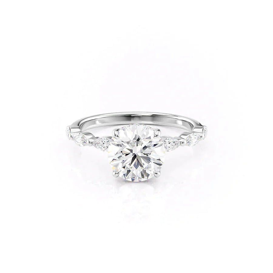 Keyzar · The Lucia Set With A 1 Carat Round Lab Diamond