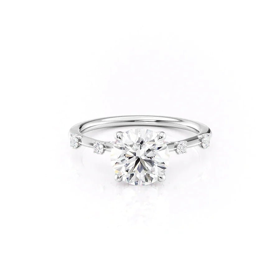 Keyzar · The Serena Set With A 1 Carat Round Moissanite
