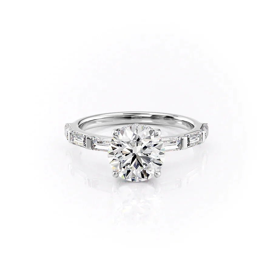Keyzar · The Hailey Set With A 1 Carat Round Moissanite