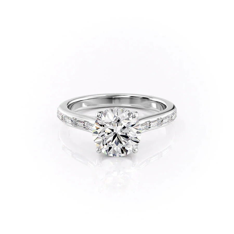Keyzar · The Monica Set With A 1 Carat Round Moissanite