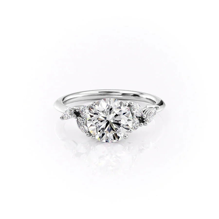 Keyzar · The Melissa Set With A 1 Carat Round Moissanite