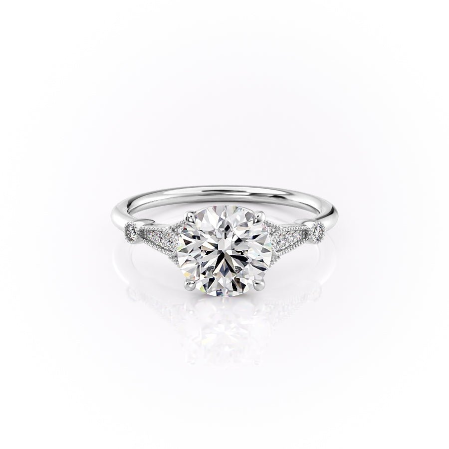 Keyzar · The Stephanie Set With A 1 Carat Round Moissanite