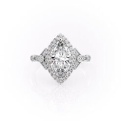 The Halo Stephanie Set With A 1.0 Carat