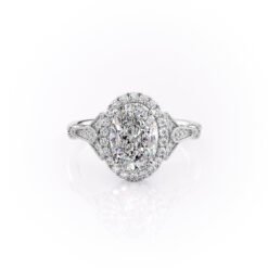 The Halo Stephanie Set With A 1.0 Carat