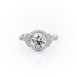The Halo Stephanie Set With A 1.0 Carat