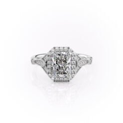 The Halo Stephanie Set With A 1.0 Carat