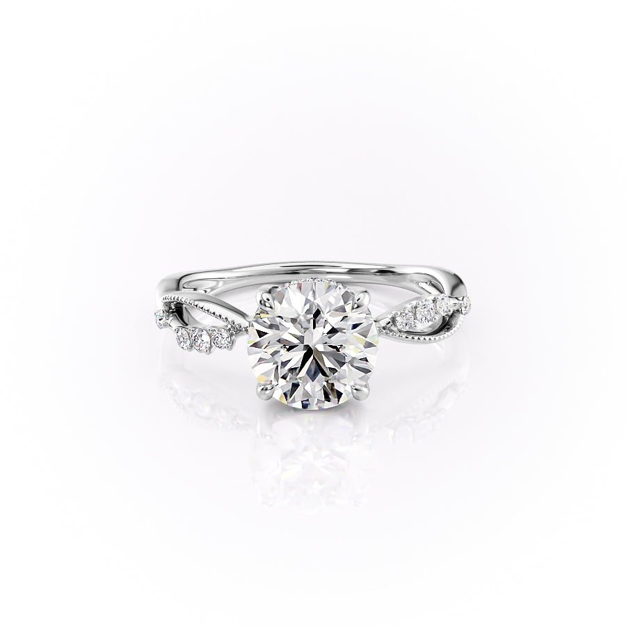 Keyzar · The Daisy Set With A 1 Carat Round Moissanite