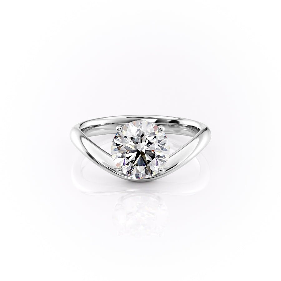 Keyzar · The Berta Set With A 1 Carat Round Moissanite
