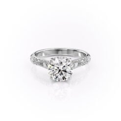 The Claudia Set Moissanite With A 1.0 Carat