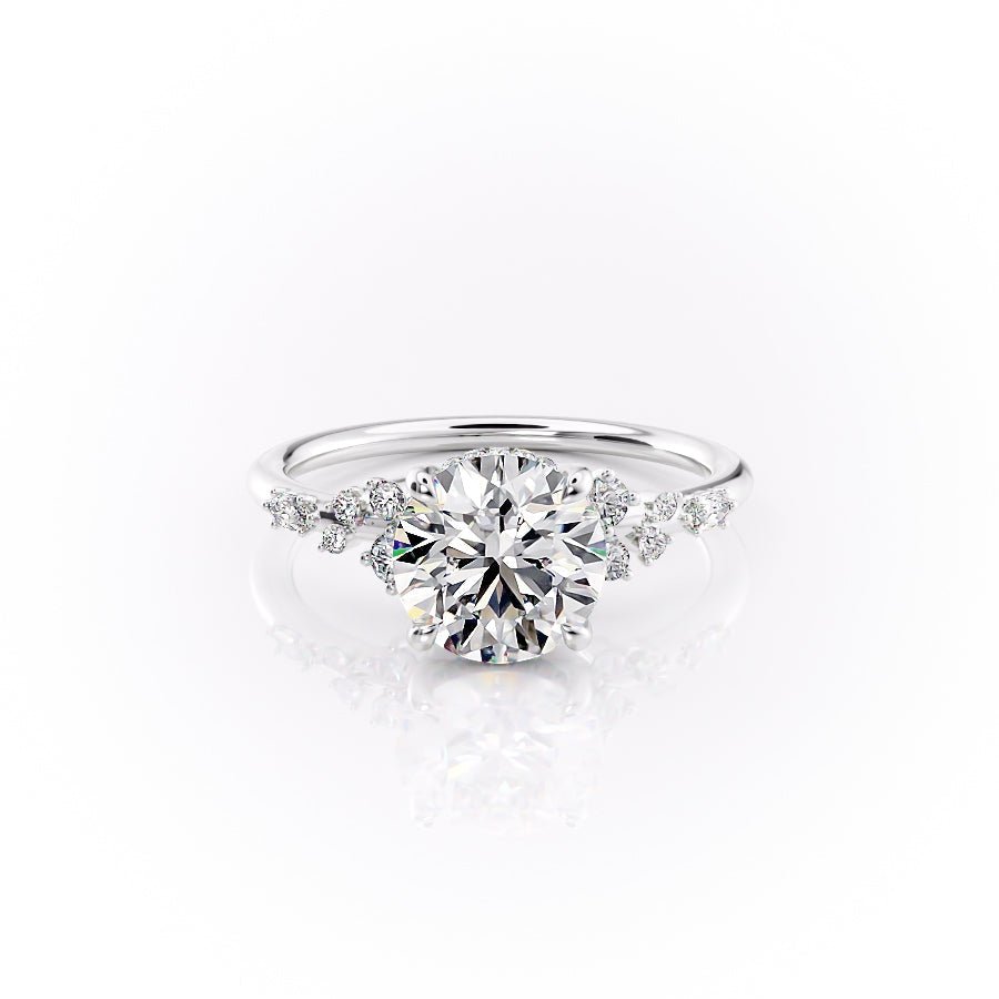 Keyzar · The Emma Set With A 1 Carat Round Moissanite