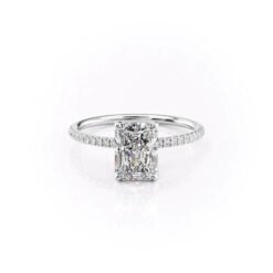 The Pave Crown Kamellie Set With A 1.0 Carat