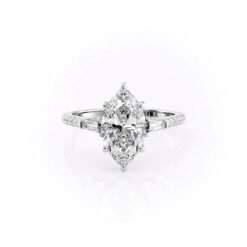 The Pave Liv Set With A 1.0 Carat