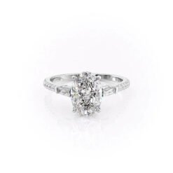 The Pave Liv Set With A 1.0 Carat