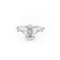 The Amber Set With A 1.0 Carat