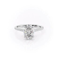 The Pave Natalie Set With A 1.0 Carat