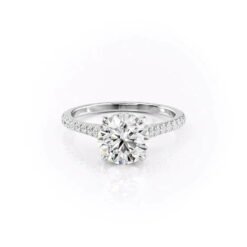 The Pave Natalie Set With A 1.0 Carat