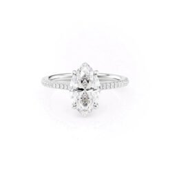 The Pave Claire Set With A 1.0 Carat