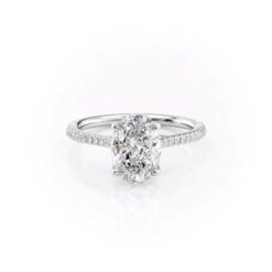 The Pave Lexie Set With A 1.0 Carat