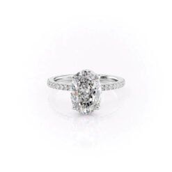 The Pave Eleanor Set With A 1.0 Carat