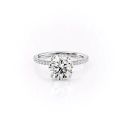 The Pave Eleanor Set With A 3.0 Carat